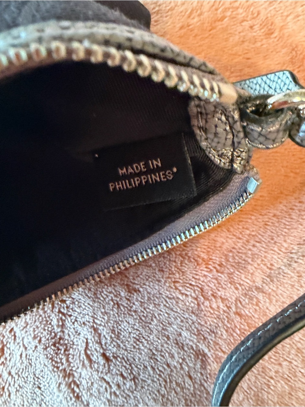 Coach Black Signature Wristlet with Silver Trim - Picture 5 of 12